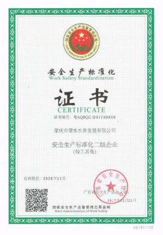 肇水發(fā)展二級(jí)安全生產(chǎn)標(biāo)準(zhǔn)化證書.jpg